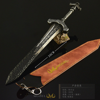 Épée Gargoyle de jeu Elden Ring, version étui en cuir 30CM, modèle d'arme entièrement métallique, cadeau pour garçon, ornement, accessoire de cosplay