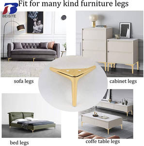 OEM Fabrik Kundenspezifisches Möbelzubehör Metall Eisen Stahl <span class=keywords><strong>Sofa</strong></span> Stützbeine Neue Möbelbeine Gold - Product Image 5