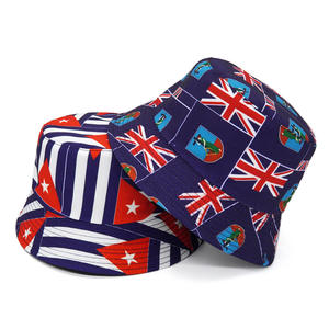 Chapeau Bob Pliable Imprimé Drapeaux Multinational pour l'Été – Drapeaux <span class=keywords><strong>de</strong></span> la Jamaïque, du <span class=keywords><strong>Royaume</strong></span>-Uni, des États-Unis et <span class=keywords><strong>de</strong></span> la Colombie – Idéal pour la Plage - Product Image 3