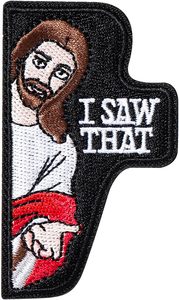 2025 bon est bon brodé j'ai vu que la broderie chrétienne j'aime jésus Patch fer sur des patchs de chapeau drôles amusants - Product Image 6