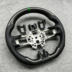 Vente flash pour Ford <span class=keywords><strong>Mustang</strong></span>, volant en fibre de carbone véritable pour Shelby GT500 GT350 S550 2015-2023, volant de voiture - Product Image 1