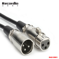 Kabel XLR 3 Pin GAZ-CB01 Male ke Female untuk Mikrofon Karaoke