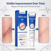 Gel cicatrisant médical efficace 20g à l'extrait végétal, prêt à l'emploi, pour la réparation douce de la peau après interventions chirurgicales, brûlures, acné, vergetures et soins des cicatrices