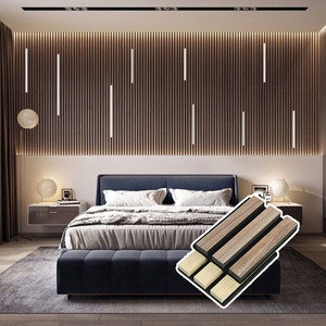 Pannello Acustico in <span class=keywords><strong>Legno</strong></span> con Striscia LED per Design d'Interni di Lusso, Insonorizzante e Decorativo - Product Image 4