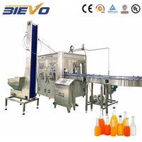 Línea de Producción de Jugos en Botellas de Vidrio Industrial, Máquina Automática de Llenado en Caliente para Té, Jugos y Bebidas Energéticas