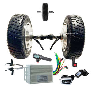 มอเตอร์ฮับ 8 นิ้ว 1000 วัตต์ แบบเพลาคู่ พร้อมตัวเข้ารหัสแบบออปติคอล มอเตอร์เซอร์โว 48 โวลต์ ดีซี สำหรับสกู๊ตเตอร์ไฟฟ้า รถเข็น รถลาก รถเข็นคนพิการ - Product Image 1