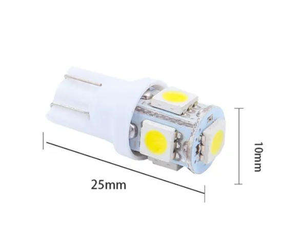 Bombilla LED T10 12V 5SMD 5050, Luz Interior para Auto, W5W, Luz de Matrícula, Luz de Mapa, Luz de Cortesía - Product Image 2