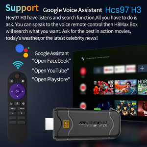 Clé TV Android 14 Allwinner H313 Quad Core 2 Go de RAM 16 Go de ROM 1080p WiFi 5G BT5.2 Contrôle vocal Boîtier TV intelligent - Product Image 3