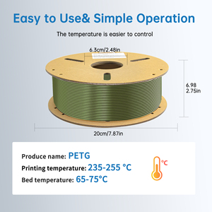 LONQI PETG Filament Deep Green Wholesale <b>Price</b> 1.75mm PETG <b>3D</b> <b>Printer</b> Filament Clear FDM Materials - Product Image 6