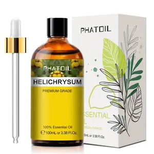 Óleo essencial de helichrysom 100ml, atacado extrato de planta pura para difusor de aroma