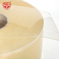 Prix usine couleur miel personnalisé Standard vinyle Transparent en plastique PVC bande rideau rouleaux Super clair PVC porte rideau