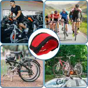 Sangles de pédale de vélo en nylon personnalisables avec logo, 5 couleurs, sangles de fixation réglables pour vélos fixie et de banlieue - Product Image 4