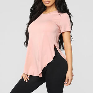 Camiseta de cuello redondo para <span class=keywords><strong>mujer</strong></span> con logotipo personalizado OEM, Camiseta holgada en blanco de gran tamaño de calidad de lujo de alta elasticidad para <span class=keywords><strong>mujer</strong></span>, camiseta de fondo <span class=keywords><strong>Cruel</strong></span> - Product Image 5