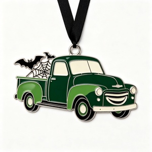 Ciondolo Auto in Metallo 2026 Halloween, Personalizzabile con Logo, Smaltato, da Appendere, in Lega, Ingrosso, Decorazioni Regalo, Ornamenti Metallici per Pickup - Product Image 3
