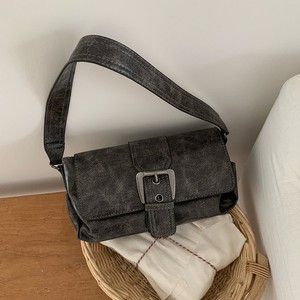 กระเป๋าใต้วงแขน Merlad Retro สีเทา-น้ำตาล สำหรับผู้หญิง กระเป๋าสะพายไหล่แบบมีสายสะพายข้าง พร้อมตัวล็อคแม่เหล็ก รุ่นสปริง 2025 ใช้ได้ทุกวัน - Product Image 2