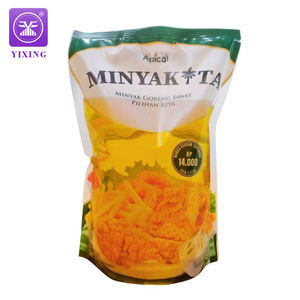 Aangepaste Bedrukte Food Grade Pet Pe Nylon 500Ml 1l Zonnebloem Minyakita Frituurolie Verpakking Zakje Voor Vloeistof - Product Image 1