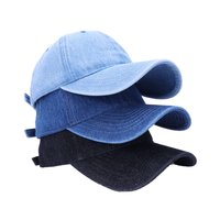 Casquette de baseball en denim délavé personnalisée, en coton vintage, 6 panneaux, visière incurvée, style Dad Hat, avec impression Argyle Fruit Puff, décontractée, unisexe