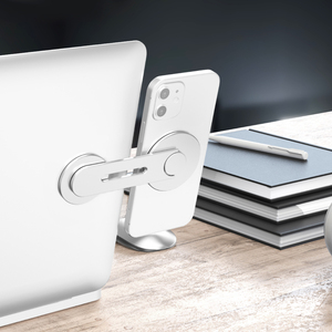 Adjustable <strong>Computer</strong> Monitor Expansion <strong>Bracket</strong> Laptop Side Mount Clip Magnetic Phone Holder for iPhone Series - Product Image 3