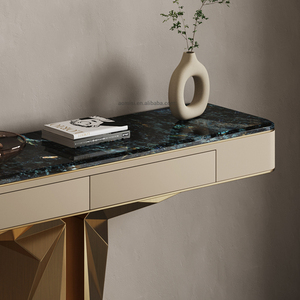 AOMISI CASA Table d'<span class=keywords><strong>entrée</strong></span> haut de gamme en acier inoxydable or Table <span class=keywords><strong>console</strong></span> italienne <span class=keywords><strong>Console</strong></span> de luxe moderne - Product Image 6