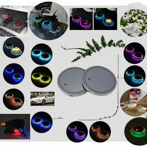 Posavasos LED para Coche con Carga USB, Alfombrilla RGB para Bebidas, Decoración Interior - Product Image 3
