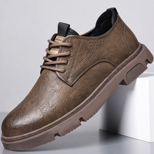 Chilowa Leather Boat Shoes <b>Men</b> Low <b>Heel</b> Breathable Rubber Sole Casual Wear Wenzhou Made - Product Image 3