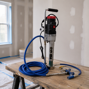 Macchina Spruzzatrice per Stucco ad Alta Efficienza, Spruzzatore Elettrico Airless per Intonaco di Pareti Interne ed Esterne - Product Image 2