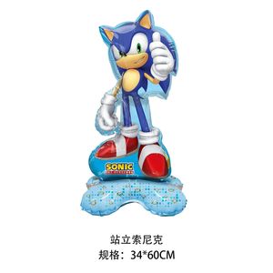 Nouveaux Ballons en Aluminium à Motifs de Dessins Animés Mignons (Stitch, Mario, <span class=keywords><strong>Sonic</strong></span>, Spiderman, Animaux) pour la Décoration de Fête d'<span class=keywords><strong>Anniversaire</strong></span> - Product Image 4