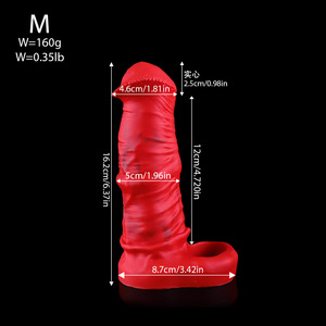 God of War Horse Dick Sex Toy, Gaine pénienne réaliste, Design dents de loup, Longue durée, Épaissi, Agrandi, Pour usage adulte - Product Image 6