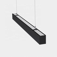 Ecolux Commercial LED Linéaire Lumières Noir Home Office Aluminium Suspension