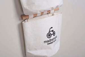 Pochette en tissu de lin multicouche Organisateur de porte Sac de rangement suspendu pour placard mural - Product Image 4