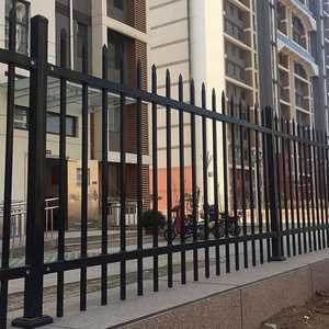 Valla de Hierro Forjado de 7x10 Pies, 220' de Altura Total, Panel de Valla de Acero con Poste de Acero, Equipo de Inspección, Valla de Hierro Metálico 10x7 para Casa - Product Image 1
