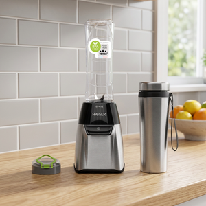 Frullatore sportivo in acciaio inossidabile con caraffa termica 600ml 350W 220-240V (Haeger LQ-350.008A B) - Product Image 2