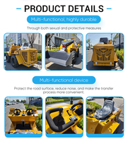 Potente Mini Skid Steer Loader da 250 kg con Lunghezza di Scarico di 500 mm e Spazzaneve per la Rimozione della Neve Invernale in Fattoria