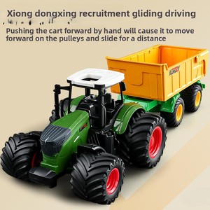Modèle de tracteur réaliste en alliage pour garçons, échelle 1:1500, commande manuelle - Product Image 4