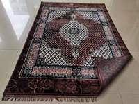 Tapis en vison imprimé et gaufré, style indonésien, tendance