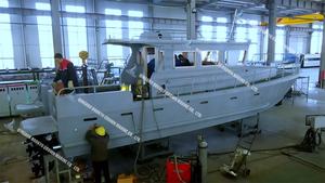 42ft aluminium pilotboot, offshore werkboot, landingsvaartuig, constructie van legering, commerciële kwaliteit, sightseeing, patrouille, visserij, gelast - Product Image 5