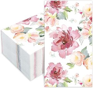 <span class=keywords><strong>Serviette</strong></span> en <span class=keywords><strong>papier</strong></span> à fleurs invité 3Ply 13 "x 15.7" essuie-mains pour mariage nuptiale bébé douche thé fête <span class=keywords><strong>anniversaire</strong></span> dîner fournitures - Product Image 2