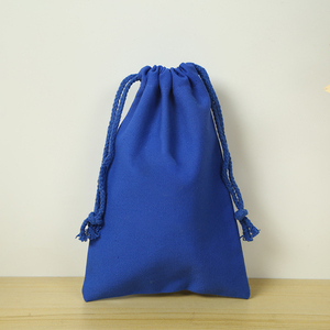 Customised Drawstring Cotton Canvas Gift Packaging Pouch Drawstring Cloth <b>Bags</b> with Printed Brand logo - Product Image 3