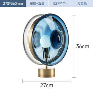 Lámpara de Mesa Infantil de Estilo Nórdico Creativo, Tipo Macaron, para Hotel o Habitación, con Pantalla de Vidrio Sandwich, LED, con Fuente de Alimentación de CA - Product Image 5