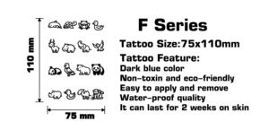 Butterfly Rose Semi Permanent <b>Tattoo</b> Sticker Waterproof Realistic Body Art Lasting 1 to 2 Weeks - Product Image 2