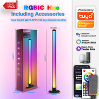 Éclairage d'ambiance intelligent Tuya RGB RGBIC WiFi avec télécommande, alimentation USB, compatible Alexa, pour TV, jeux, bureau, chambre