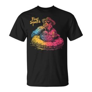 Camiseta Float Squatch Summer River Tubing, color negro, unisex, talla para adultos - Product Image 1