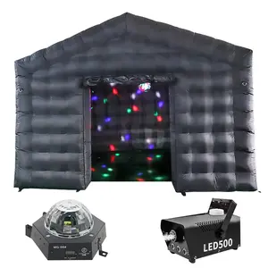 Portable LED Disco Lighting Mobile Bar Club Tent Inflatable Cube Party Tent Inflatable Nightclub Inflatable Club With Lights