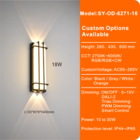 Lampe murale extérieure LED étanche pour jardin, véranda, patio, éclairage de maison