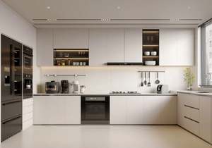 Armoires de cuisine en bois modernes de haute qualité, personnalisées, ensemble complet, armoires de cuisine modulaires en bois modernes - Product Image 2