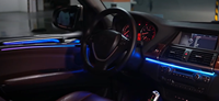 Éclairage d'ambiance intérieur pour voiture Symphony pour BMW X6 E71 2008-2014, décoration style galaxie, garniture de porte, éclairage d'ambiance LED, accessoires