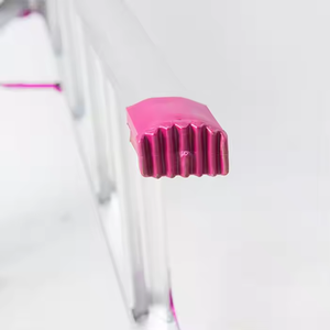 Escalera de aluminio plegable y portátil de varios tamaños, <span class=keywords><strong>reposapiés</strong></span> integrado ultraligero y ensanchado, escalera para el hogar con cubiertas antideslizantes - Product Image 4