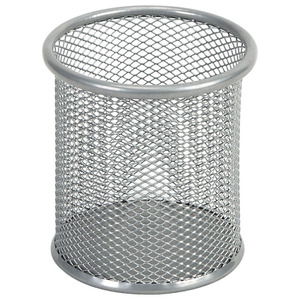 Comix Wire Mesh Round Pen Holder Black Metal <b>Office</b> <b>Supply</b> B2259 - Product Image 2