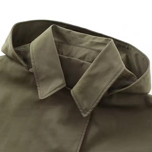 <span class=keywords><strong>Demi</strong></span>-<span class=keywords><strong>saison</strong></span> coupe-vent vêtements d'extérieur femmes 2024 automne extérieur surdimensionné Bomber veste manteaux vert chaud hiver vestes à capuche - Product Image 4