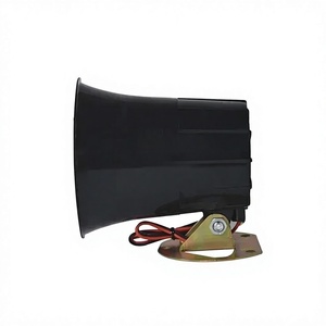 ลำโพงเสียงแตรพลาสติกสีดำ เสียงเตือนภัยไซเรนรักษาความปลอดภัย - Product Image 1